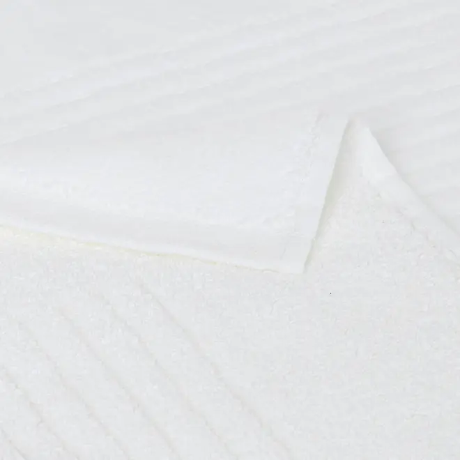 TOALHA DE PISO 80 CM X 48 CM VELVET - BRANCO - Foto 2
