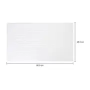 TOALHA DE PISO 80 CM X 48 CM VELVET - BRANCO - Foto 3