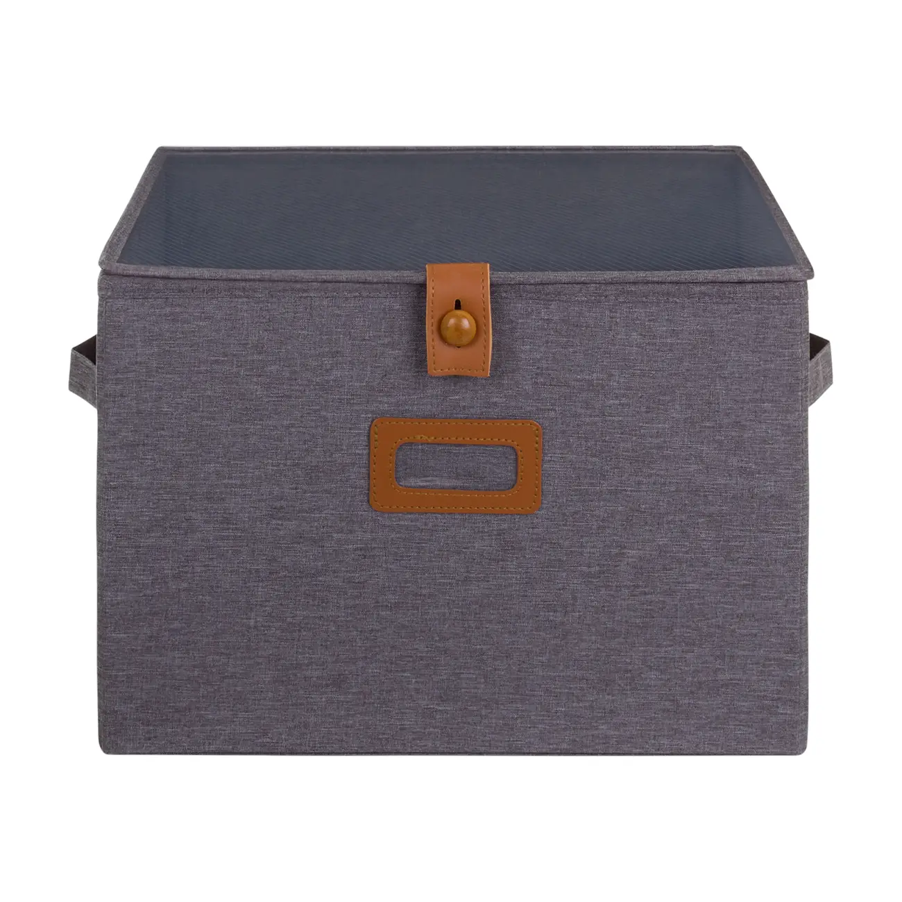CAIXA 38 CM X 26 CM X 26 CM ARRANGE - CINZA/WHISKY - Foto 1