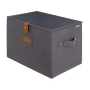CAIXA 38 CM X 26 CM X 26 CM ARRANGE - CINZA/WHISKY - Foto 3
