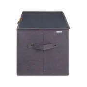 CAIXA 38 CM X 26 CM X 26 CM ARRANGE - CINZA/WHISKY - Foto 4