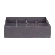 CESTO ORGANIZADOR COM 8 DIVISÓRIAS ARRANGE - CINZA - Foto 1
