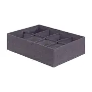 CESTO ORGANIZADOR COM 8 DIVISÓRIAS ARRANGE - CINZA - Foto 2
