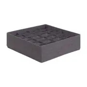 CESTO ORGANIZADOR COM 24 DIVISÓRIA ARRANGE - CINZA - Foto 2