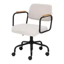 PRETO/CAMELO - CADEIRA HOME OFFICE CARTE ELBOW