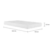 COLCHÃO DE ESPUMA PARA BERÇO 70 CM X 1,30 M X 12 CM DOSS - DENSIDADE 20 - Foto 3