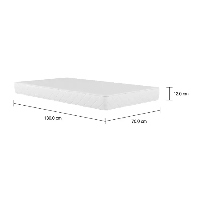 COLCHÃO DE ESPUMA PARA BERÇO 70 CM X 1,30 M X 12 CM DOSS - DENSIDADE 20 - Foto 3