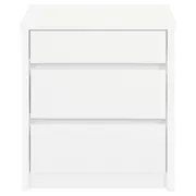 MESA DE CABECEIRA 3 GAVETAS NIZE - BRANCO - Foto 1