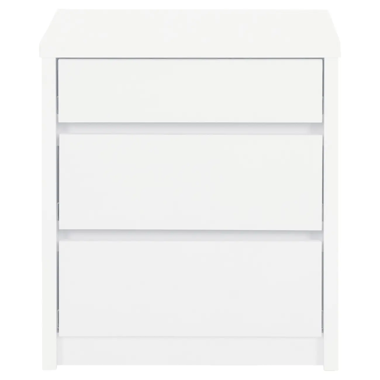 MESA DE CABECEIRA 3 GAVETAS NIZE - BRANCO - Foto 1
