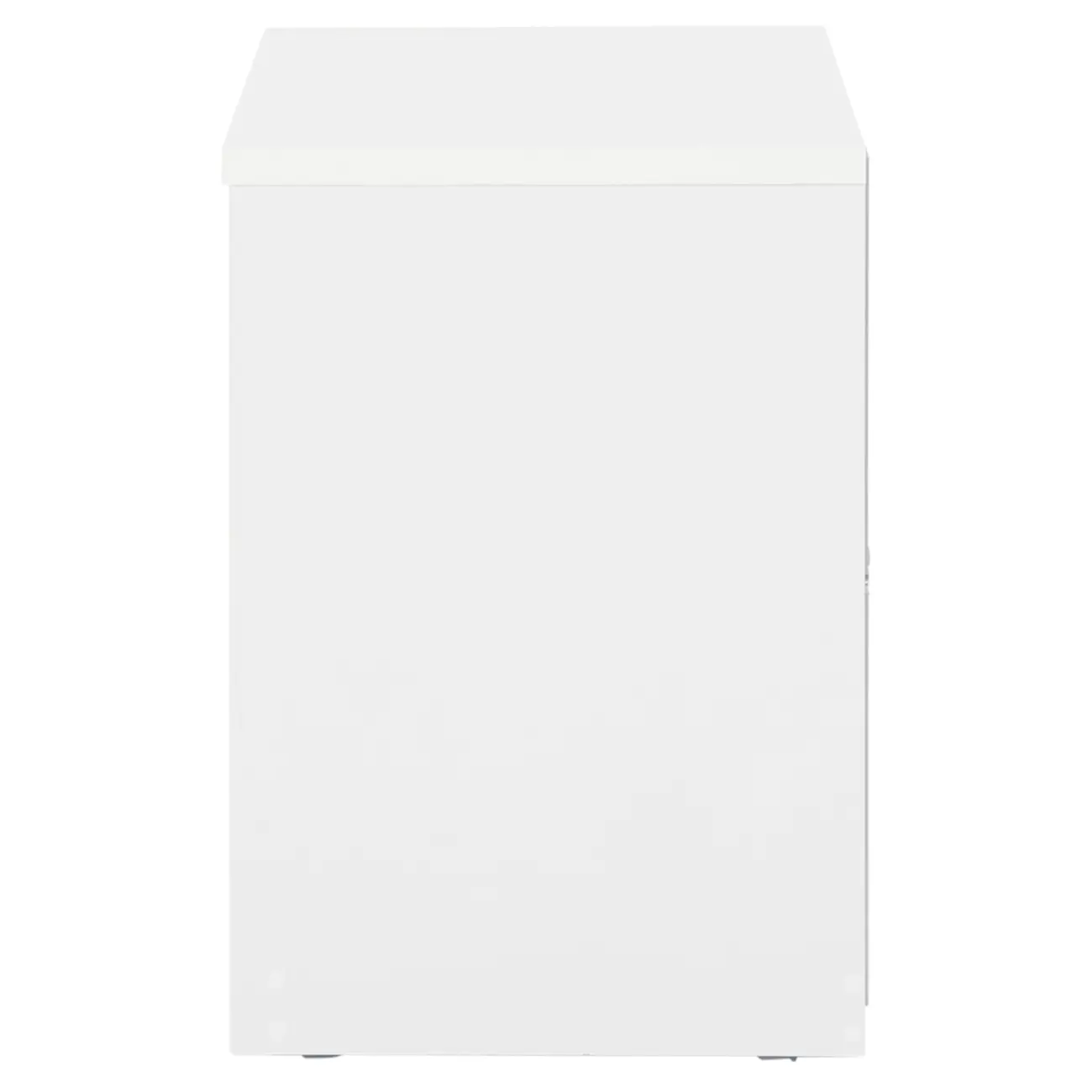 MESA DE CABECEIRA 3 GAVETAS NIZE - BRANCO - Foto 4