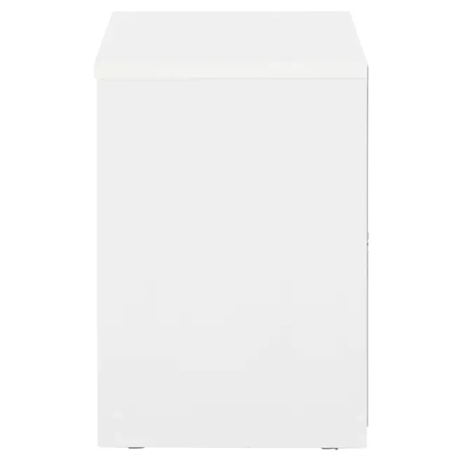 MESA DE CABECEIRA 3 GAVETAS NIZE - BRANCO - Foto 4