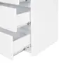 MESA DE CABECEIRA 3 GAVETAS NIZE - BRANCO - Foto 6