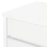 MESA DE CABECEIRA 3 GAVETAS NIZE - BRANCO - Foto 7