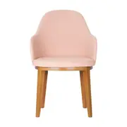 CADEIRA DE JANTAR COM BRAÇOS KLOE - TAUARI/QUARTZO ROSA - Foto 2