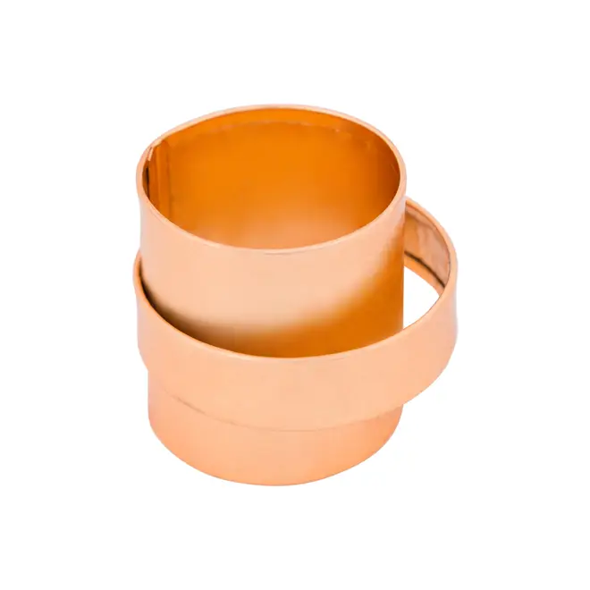 ARGOLA PARA GUARDANAPO COM 4 HAMMERED - COBRE - Foto 2