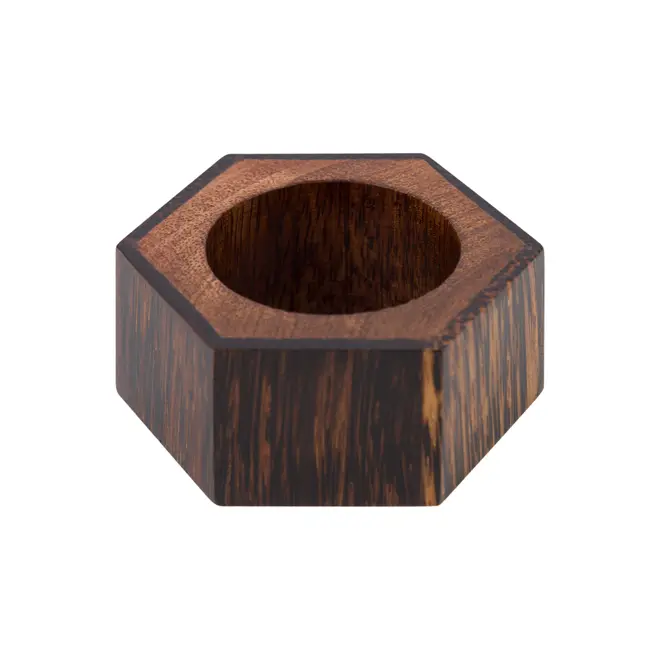 ARGOLA PARA GUARDANAPO COM 4 GEAR - CASTANHO - Foto 2