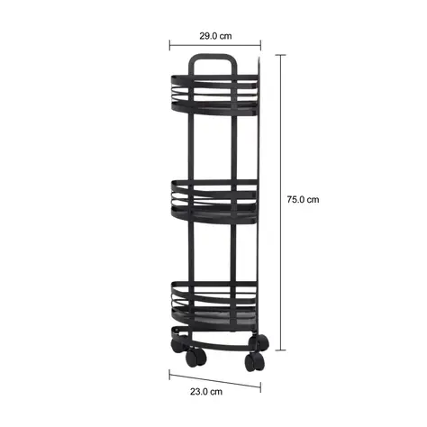 Imagem com medidas do produto FRUTEIRA DE CHÃO 29 CM X 75 CM ANGOLI