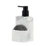 PORTA-DETERGENTE COM ESPONJA MARBLE - CINZA/PRETO - Foto 2