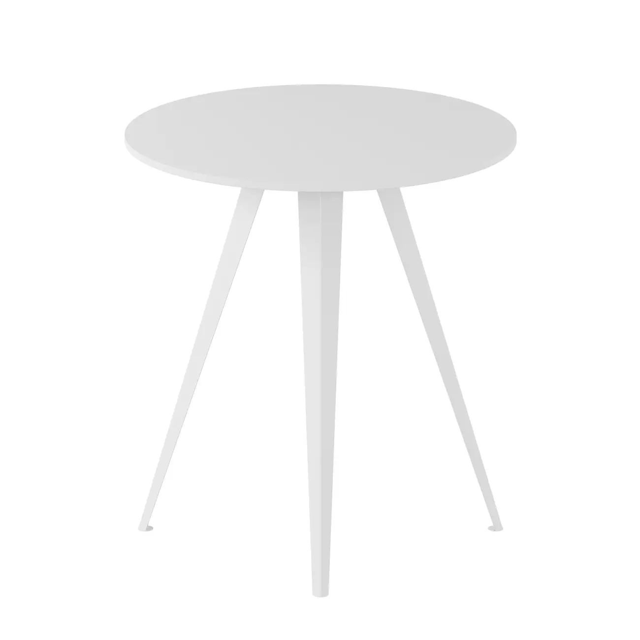 MESA DE COZINHA REDONDA 70 CM ASKIM - BRANCO/BRANCO - Foto 1