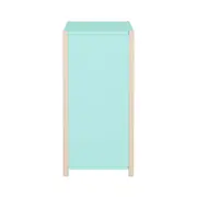 CÔMODA 4 GAVETAS/1 PORTA 1,07 M X 42 CM PIN PLAY - NATURAL WASHED/MENTA - Foto 15
