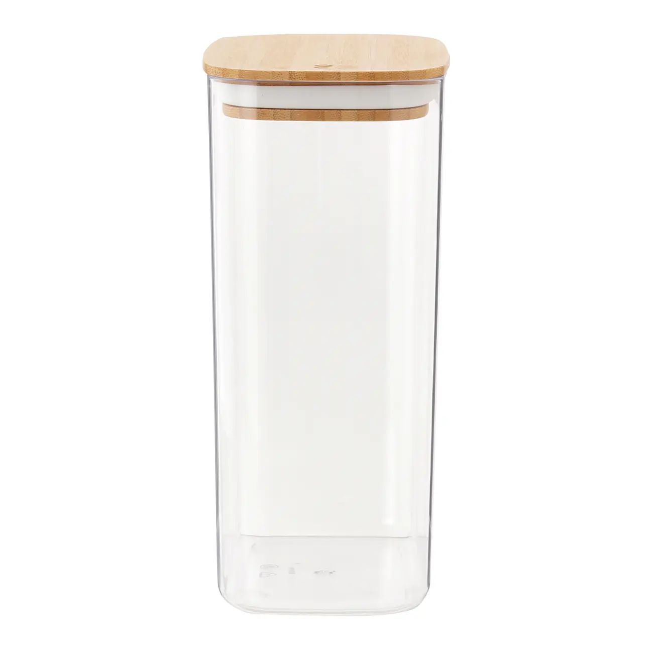 POTE HERMÉTICO 2,3 L BAMBUCCI - INCOLOR/BAMBU - Foto 2