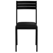 CADEIRA CLEO - PRETO/PRETO - Foto 2