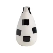 JOIN IT VASO 18 CM - PRETO/BRANCO - Foto 1