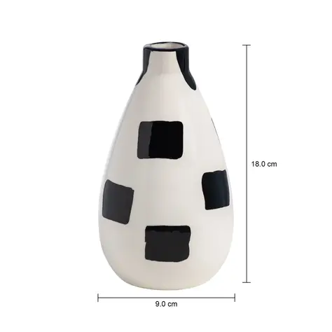 Imagem com medidas do produto JOIN IT VASO 18 CM