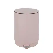 LIXEIRA COM PEDAL 5 L POUBELLE - QUARTZO ROSA - Foto 1