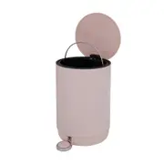 LIXEIRA COM PEDAL 5 L POUBELLE - QUARTZO ROSA - Foto 2