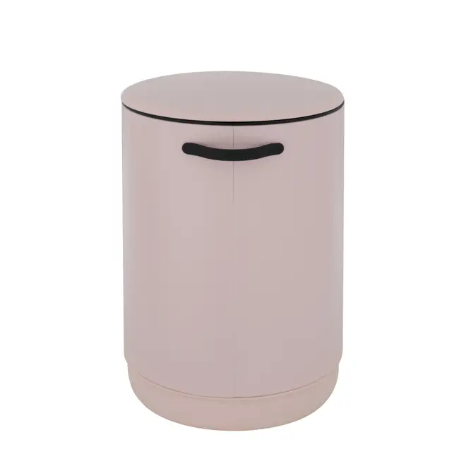 LIXEIRA COM PEDAL 5 L POUBELLE - QUARTZO ROSA - Foto 4