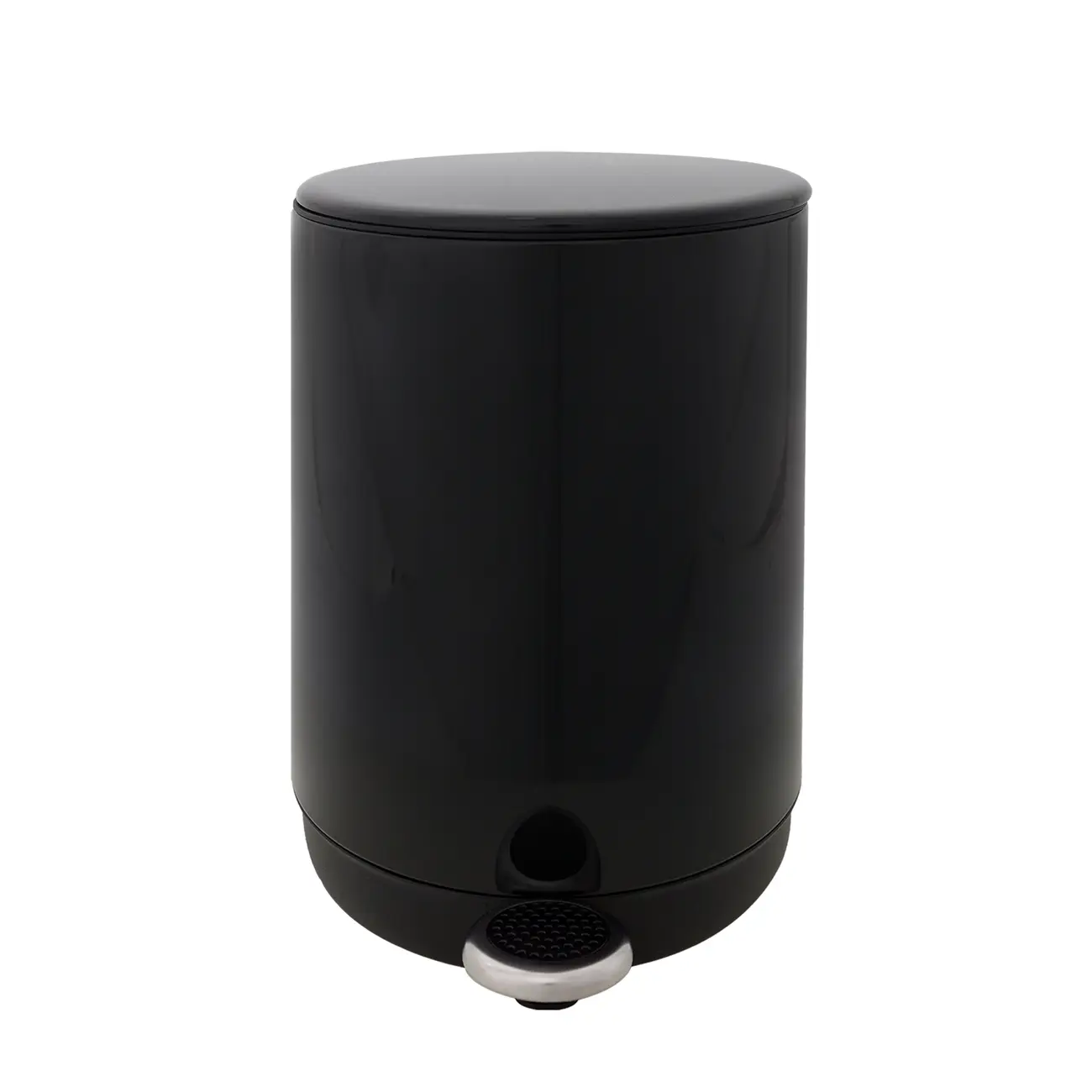LIXEIRA COM PEDAL 5 L POUBELLE - PRETO - Foto 1