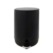 LIXEIRA COM PEDAL 5 L POUBELLE - PRETO - Foto 1