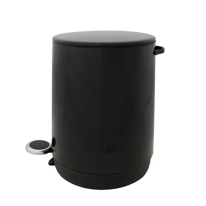 LIXEIRA COM PEDAL 5 L POUBELLE - PRETO - Foto 3