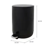 LIXEIRA COM PEDAL 5 L POUBELLE - PRETO - Foto 5