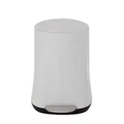 LIXEIRA COM PEDAL 5 L HUBBARD - BRANCO - Foto 1