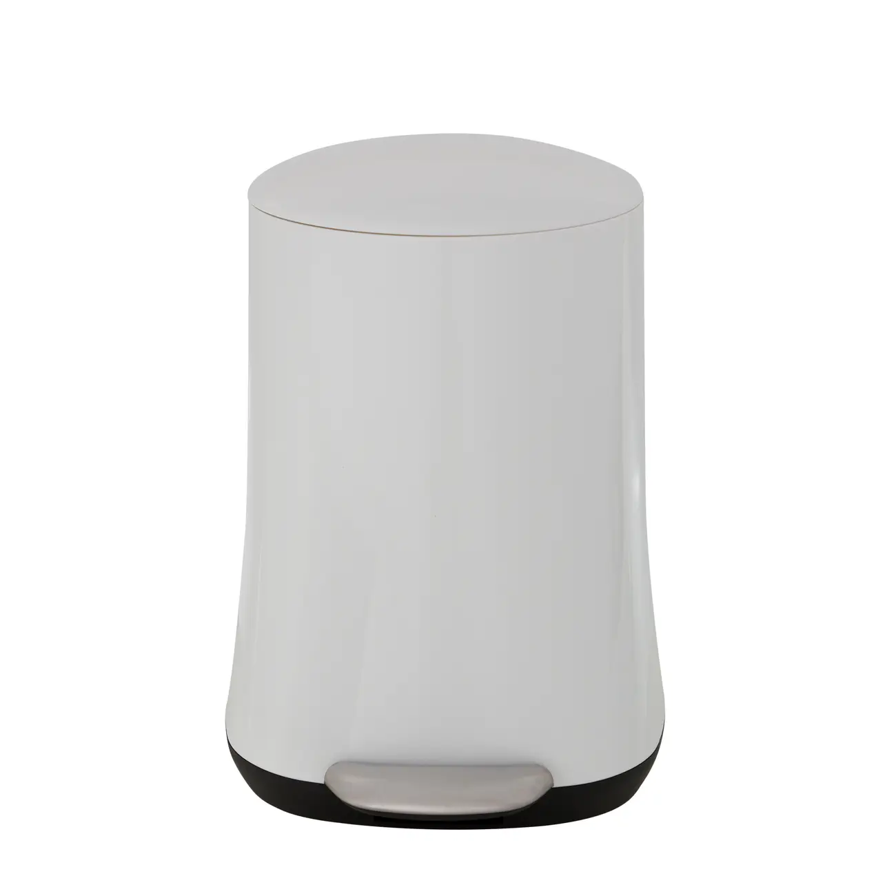 LIXEIRA COM PEDAL 5 L HUBBARD - BRANCO - Foto 1