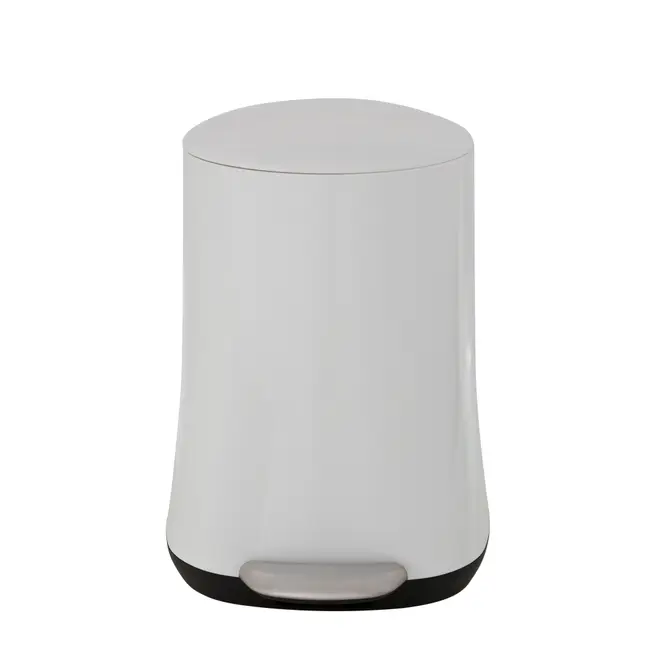 LIXEIRA COM PEDAL 5 L HUBBARD - BRANCO - Foto 1