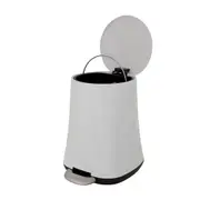 LIXEIRA COM PEDAL 5 L HUBBARD - BRANCO - Foto 2
