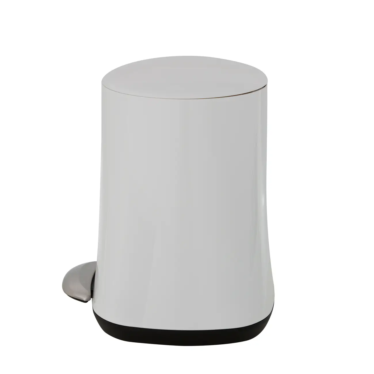 LIXEIRA COM PEDAL 5 L HUBBARD - BRANCO - Foto 3