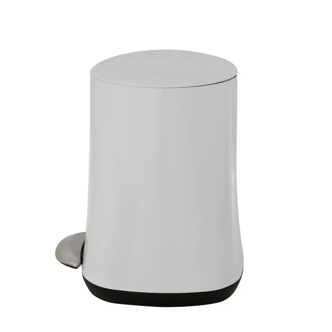 LIXEIRA COM PEDAL 5 L HUBBARD - BRANCO - Foto 3