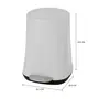 LIXEIRA COM PEDAL 5 L HUBBARD - BRANCO - Foto 6