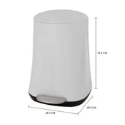 LIXEIRA COM PEDAL 5 L HUBBARD - BRANCO - Foto 6