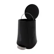 LIXEIRA COM PEDAL 5 L HUBBARD - PRETO - Foto 2
