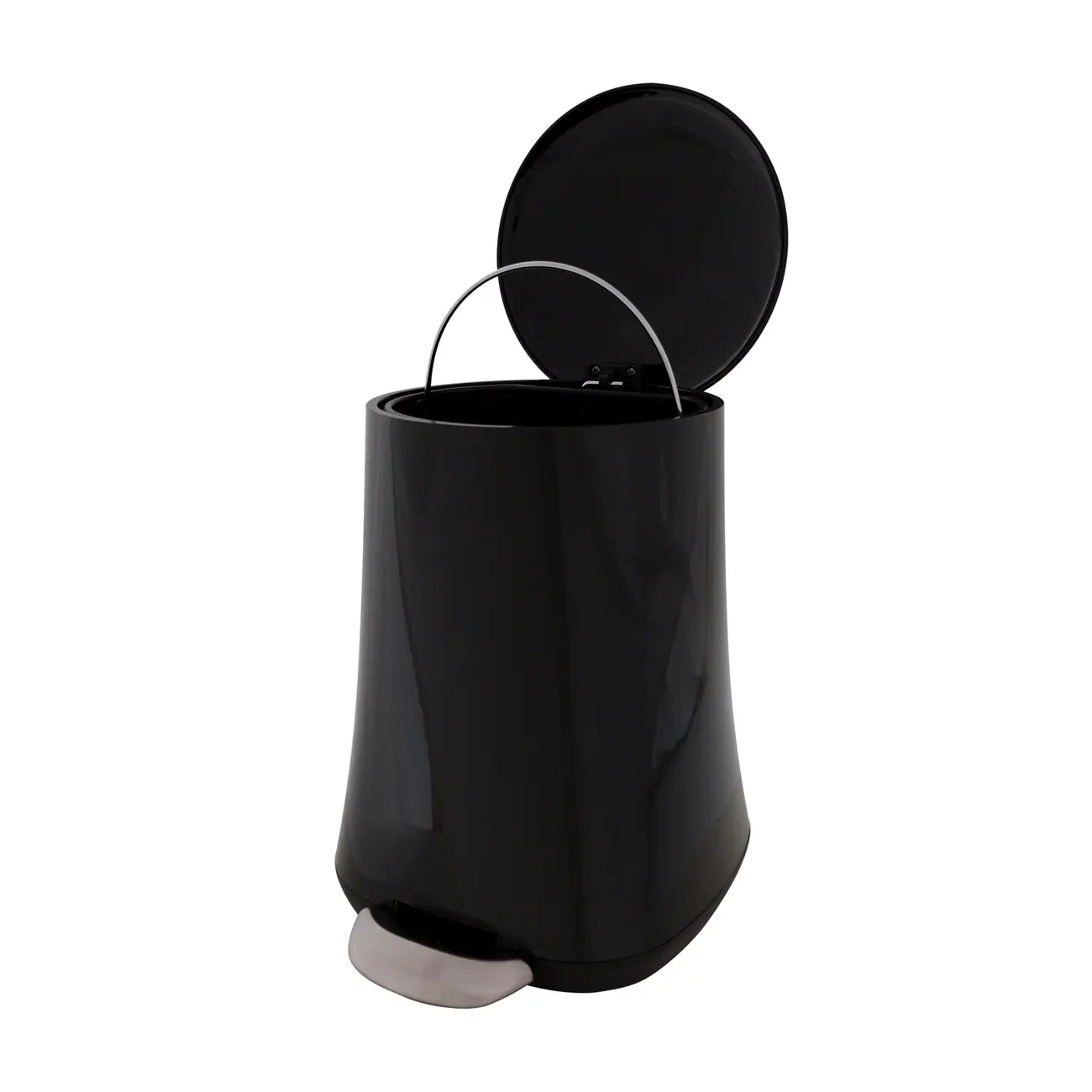 LIXEIRA COM PEDAL 5 L HUBBARD - PRETO - Foto 2