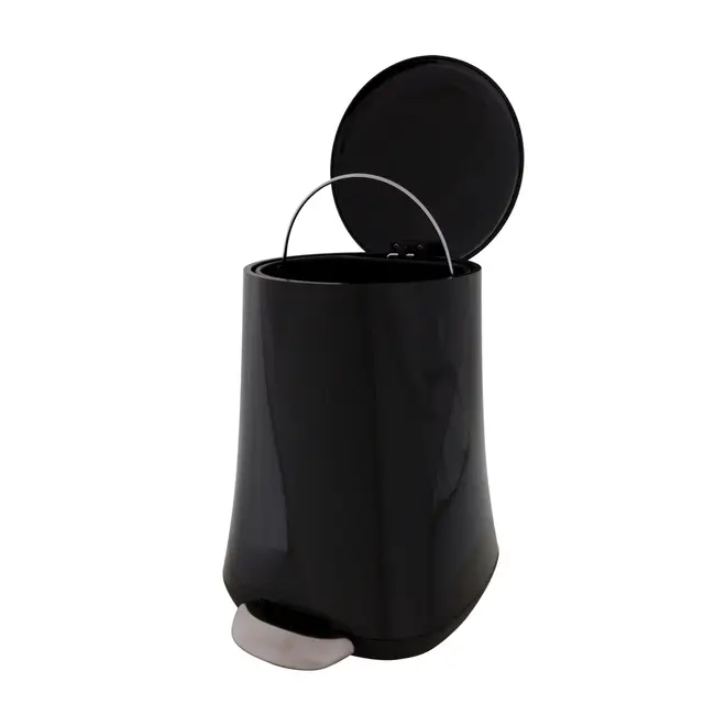 LIXEIRA COM PEDAL 5 L HUBBARD - PRETO - Foto 2