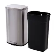 LIXEIRA COM PEDAL 30 L OHIO - INOX - Foto 5