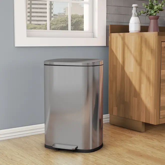 LIXEIRA 50 L OHIO - INOX - Foto 6