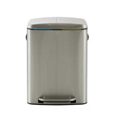 LIXEIRA DUPLA COM PEDAL 40 L BORÁS