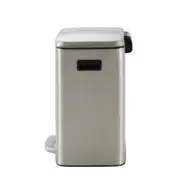 LIXEIRA DUPLA COM PEDAL 40 L BORÁS - INOX - Foto 3